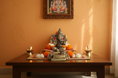 Brass Ganesha Idol: Remover of Obstacles and Bringer of Fortune Brass Ware