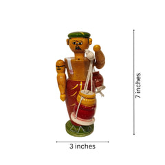 Handcrafted Etikoppaka Wooden Pot Seller - A Traditional Lacquerware Etikoppaka Lacquerware