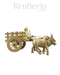 Premium Brass Bullock Cart – Ideal for Gifting & Collectors