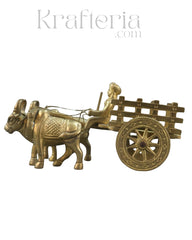 Premium Brass Bullock Cart – Ideal for Gifting & Collectors