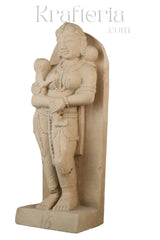 Matru Murti - A Sandstone Depiction of Maternal Love Sand Stone