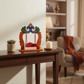 Wooden Jhula – Ethnic Swing Decor for Krishna or Dolls Wooden Lacquerware