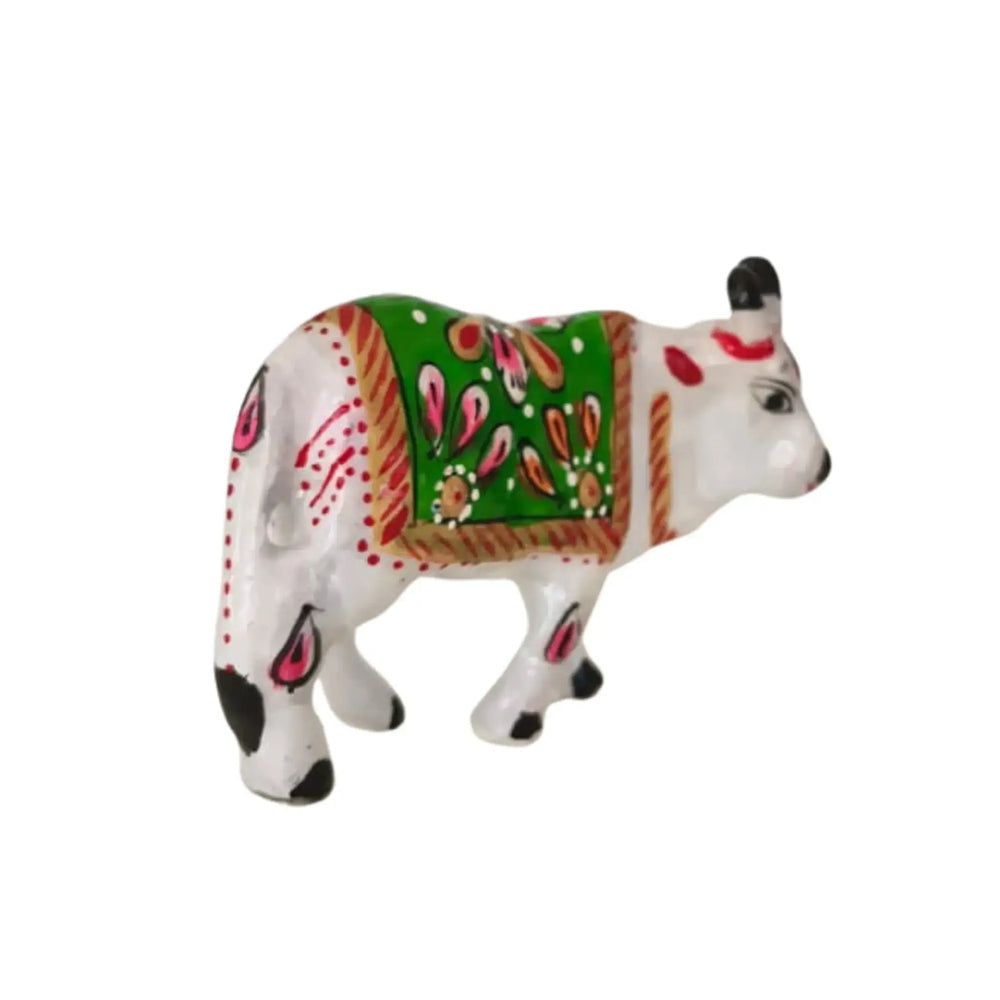 Hand-Painted Metal Cow Metal Decorative