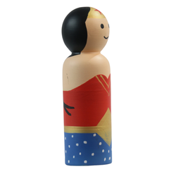 Avengers peg dolls set for pretend play with safe finish