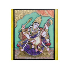 Mysore Saraswathi Painting | 22KT Gold Leaf Paintings