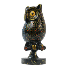 Hand-Painted Wooden Owl – Exclusive Artistic Home Decor maruthi handicrafts