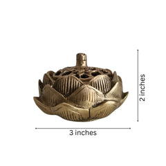 Elegant Brass Lotus Decor Bowl with Intricate Perforated Lid Brass Ware
