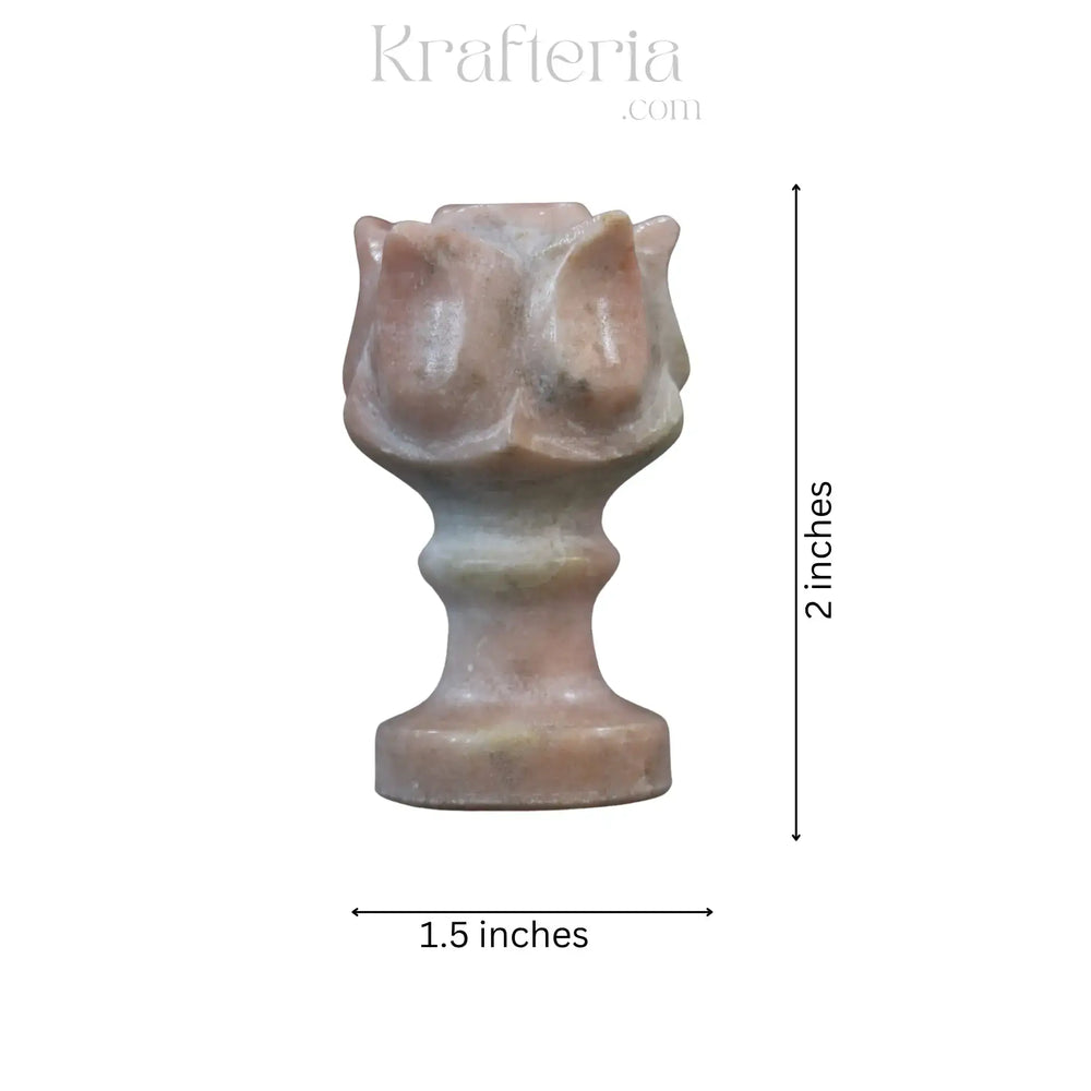 Handcrafted Marble Agarbatti Stand– Natural Stone Incense Holder Marble Soft Stone