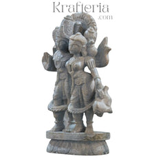Lord Vishnu with Goddess Lakshmi – Lakshmi Narayana Sculpture Soft Stone