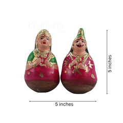 Golu King and Queen Dolls – Traditional Thanjavur Handcrafted Set