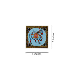 The Ceremonial Blue Steed – Grace in Motion Paintings