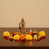Brass Lord Murugan Idol with Peacock – Kartikeya Swamy Statue for Pooja & Home Decor Brass Artwork