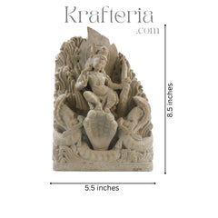 Krishna Sculpture on Snake – Divine Protector and Savior