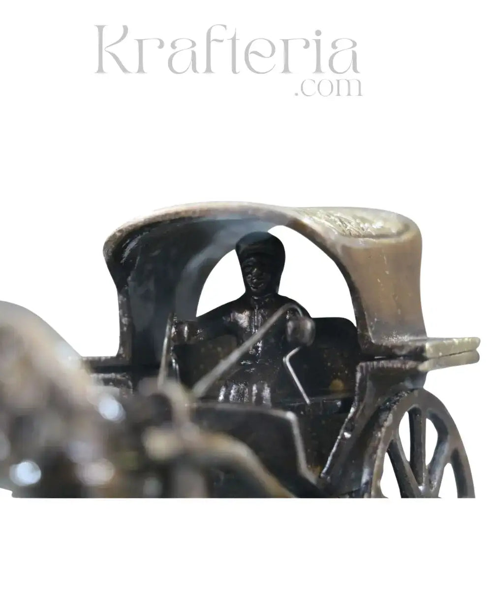 Antique Brass Horse Chariot – Exquisite Craftsmanship from India Brass Ware