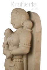 Matru Murti - A Sandstone Depiction of Maternal Love Sand Stone