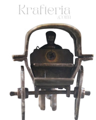 Antique Brass Horse Chariot – Exquisite Craftsmanship from India