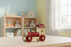 Channapatna Wooden Toy Train – Classic Handmade Kids’ Toy Wooden Lacquerware&toys