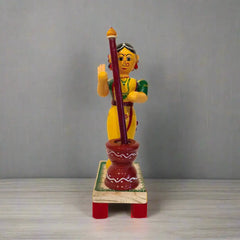 Etikoppaka Craft – The Household Pounding Woman Etikoppaka Lacquerware