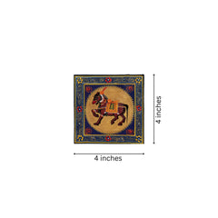 The Regal Maroon Steed – Spirit of Tradition Paintings