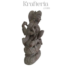 Sculpture of Laxmi Devi – Artistic Tribute to the Goddess of Wealth Soft Stone