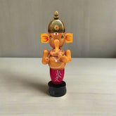 Etikoppaka Lord Ganesha Statue - Handmade Wooden Statue Etikoppaka Lacquerware