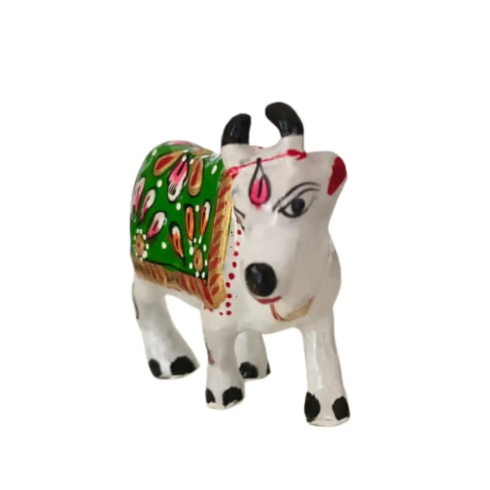 Hand-Painted Metal Cow Metal Decorative