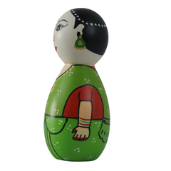 Beautiful women peg dolls handcrafted with non toxic colors