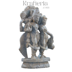 Lord Vishnu with Goddess Lakshmi – Lakshmi Narayana Sculpture