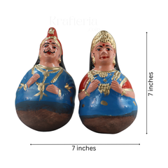 Golu King and Queen Dolls – Traditional Thanjavur Handcrafted Set