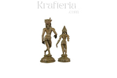 Rishaba Devar Pair – Handcrafted Panchaloha Antique Sculpture Panchaloha