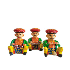 Drummer and Instrumental Ensemble Showpiece Wooden Decorative