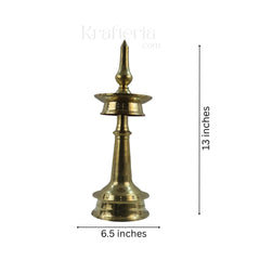 Brass Oil Lamp Stand – Ideal for Home Temple and Ceremonies pooja accessories