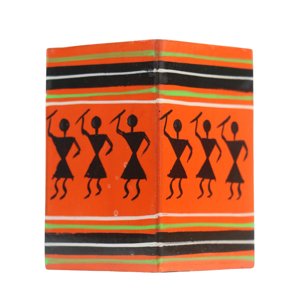 Karnataka Channapatna wooden pen stand colorful desk accessory