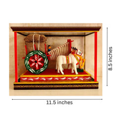 Rural Splendor – Kondapalli Handcrafted Bullock Cart Doll Kondapalli Lacquerware