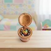 Handcrafted Wooden 'Surprise Spider' Box - Traditional Indian Trick Toy Wooden Decorative