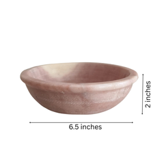 Natural Stone Marble Bowl-Unique Table Centerpiece Marble Soft Stone