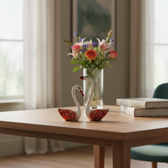 Hand-Painted Metal Duck Pair | Decorative Home Showpiece