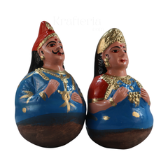 Golu King and Queen Dolls – Traditional Thanjavur Handcrafted Set