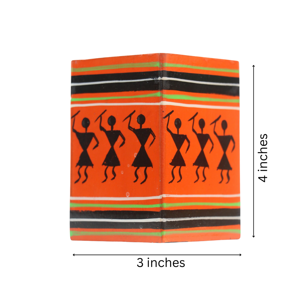 Decorative Channapatna wooden pen holder handmade