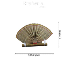 Bamboo Folding Hand Fan – Handmade & Eco-Friendly Sargaalaya