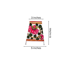 Timeless Tradition – Lotus Leather Hand Painting | Bed Lamp