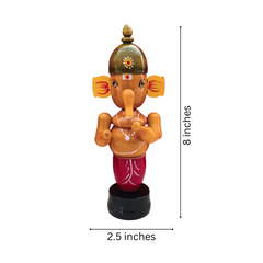 Etikoppaka Lord Ganesha Statue - Handmade Wooden Statue