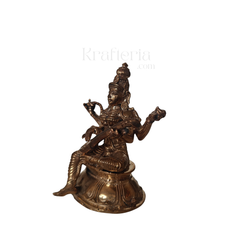 Panchaloha Goddess Saraswati Idol – Embodiment of Wisdom