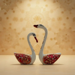 Hand-Painted Metal Duck Pair | Decorative Home Showpiece maruthi handicrafts