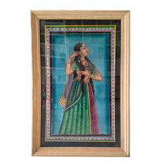 The Royal Beauty - A Hand-Painted Rajasthani Lady Paintings