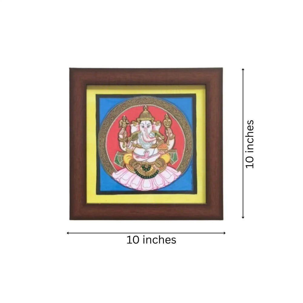 Mysore Ganesh Painting | 22KT Gold Leaf Paintings