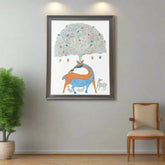 Gond Tree Of Life - A Symphony Of Nature Gond Painting