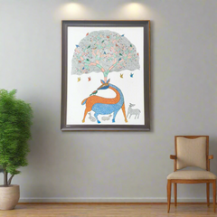 Gond Tree Of Life - A Symphony Of Nature