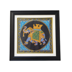The Majestic Royal Elephant – A Rajasthani Miniature Masterpiece Paintings
