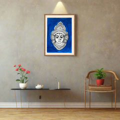 Eternal Peace – Celestial Serenity Leather Artwork Leather Paintings